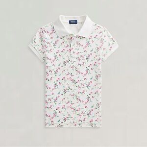 Ralph Lauren Polo Floral Mesh Shirt for Girls (LG 12-14)